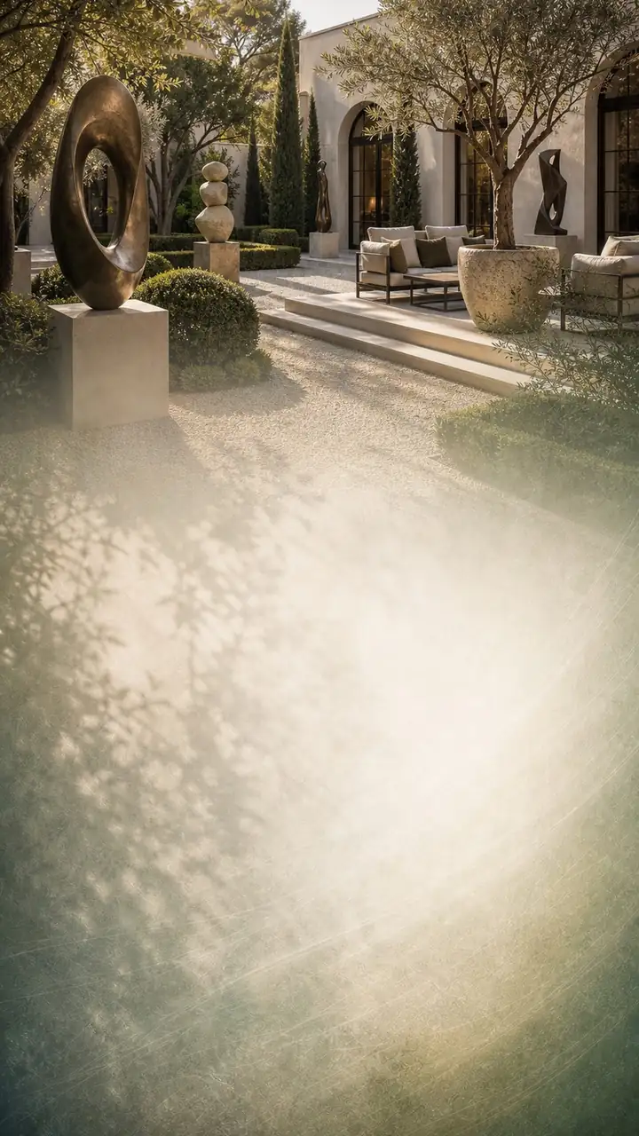 Sculpture garden hotel