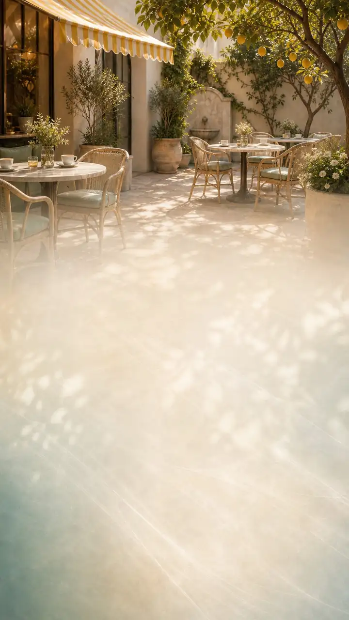 Courtyard brunch cafe