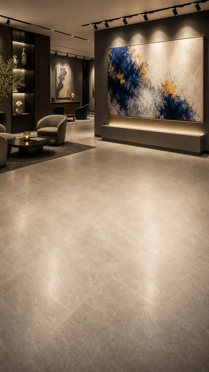 Midnight art gallery