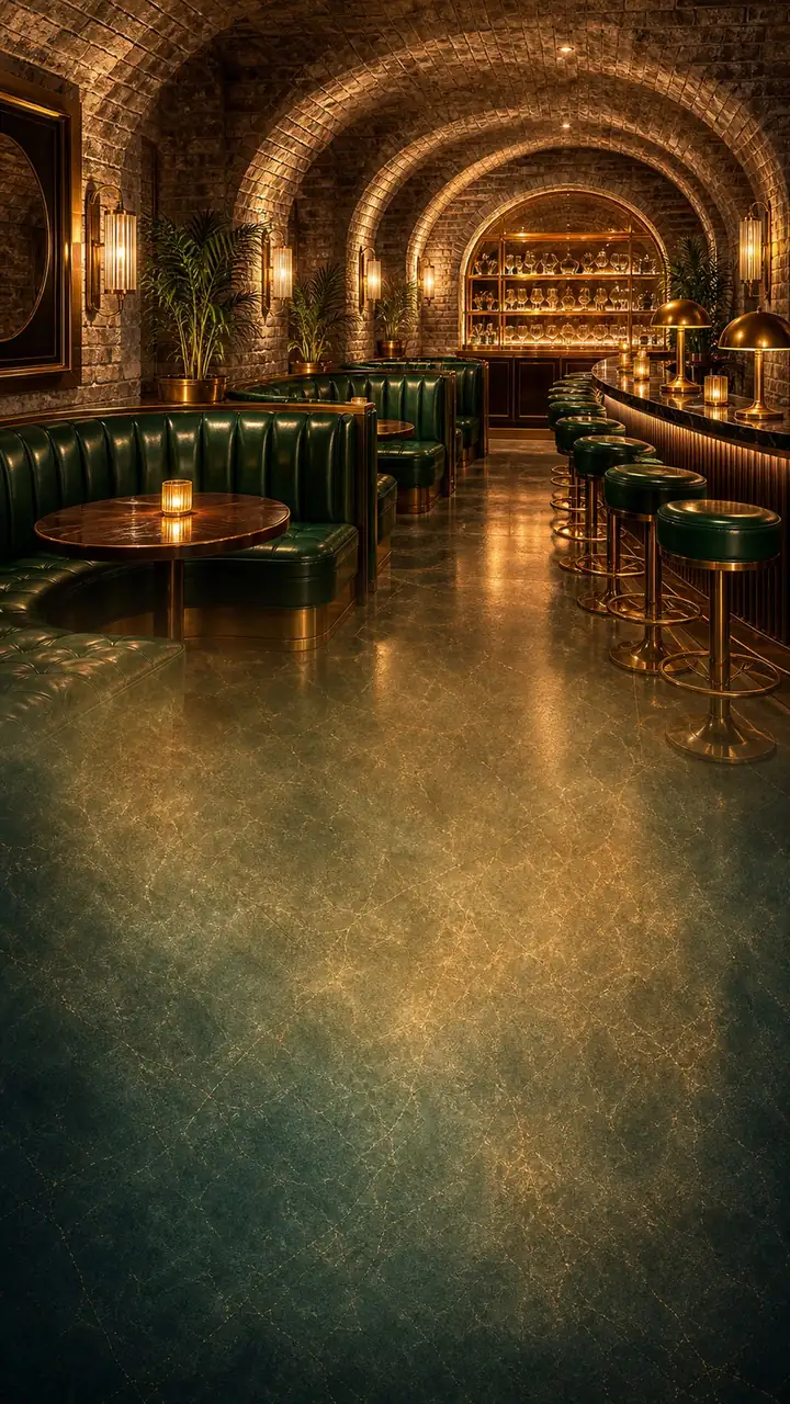 Speakeasy brass cellar