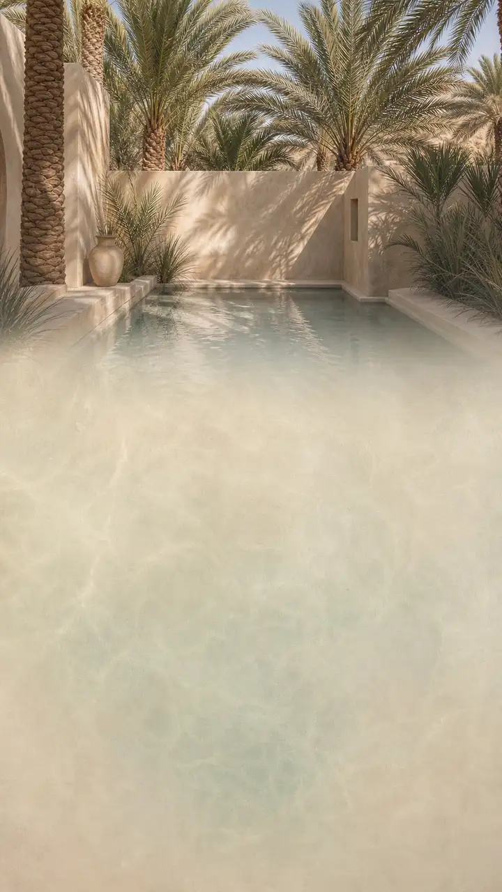 Date palm plunge pool