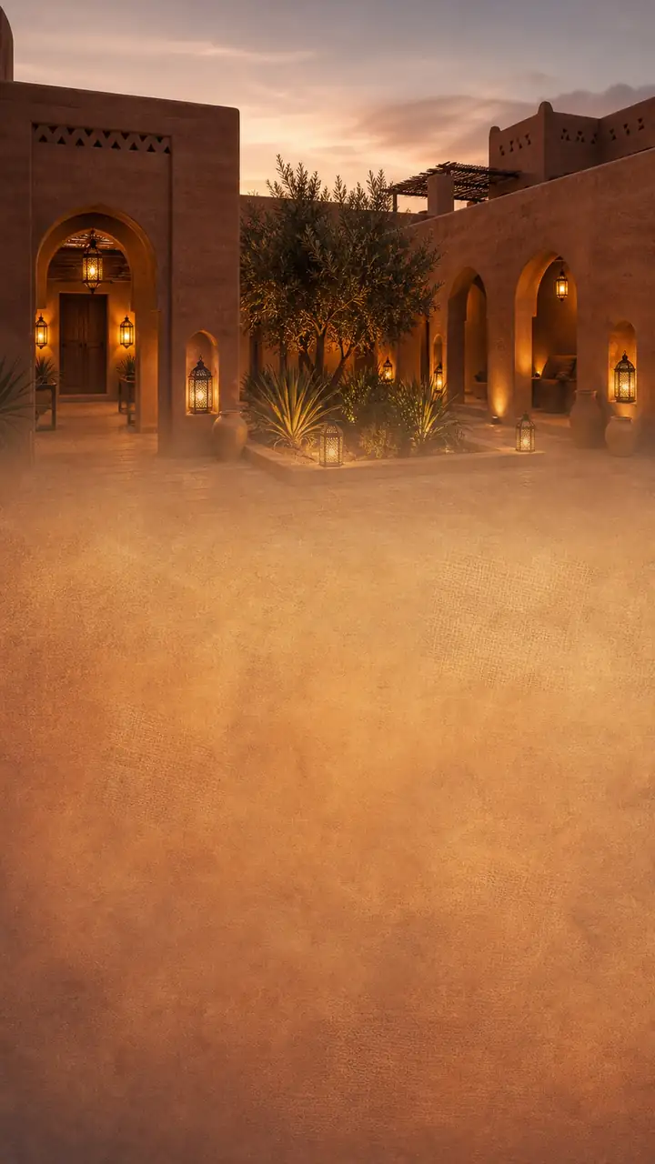 Kasbah lantern courtyard