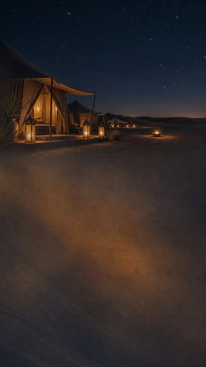 Starlit tented camp