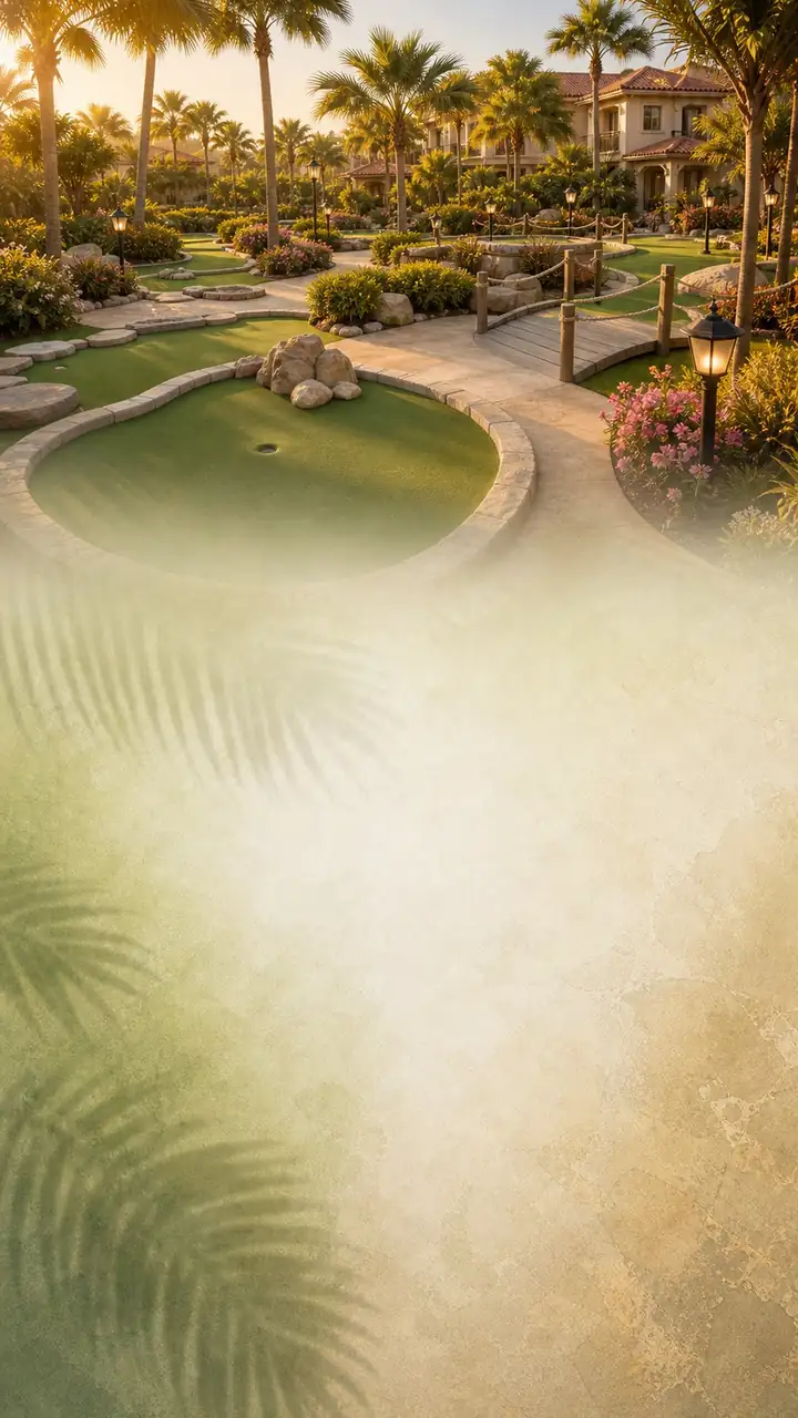 Mini golf palm course