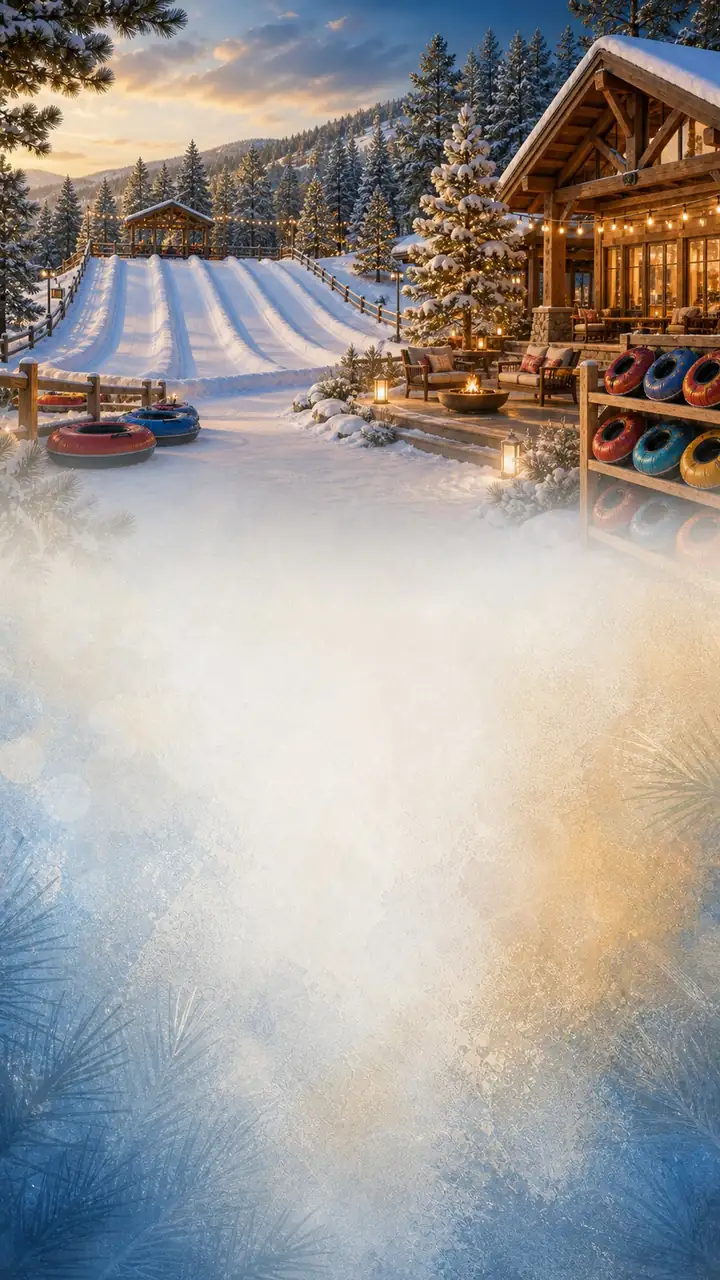Snow tubing lodge