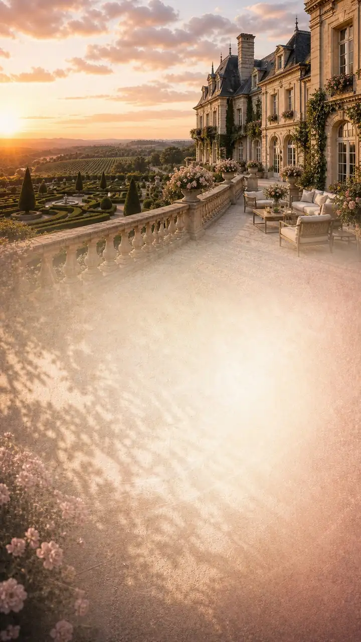 Chateau terrace garden