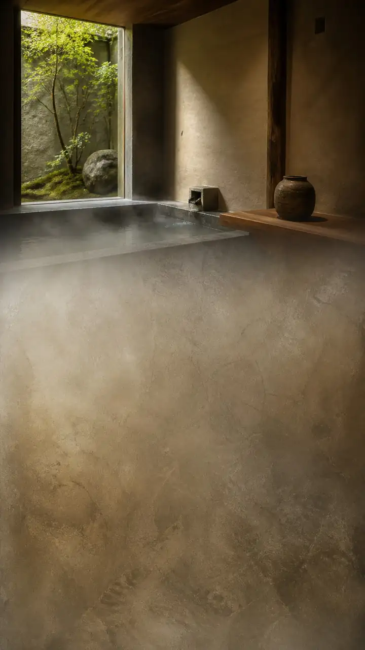 Wabi-sabi stone spa