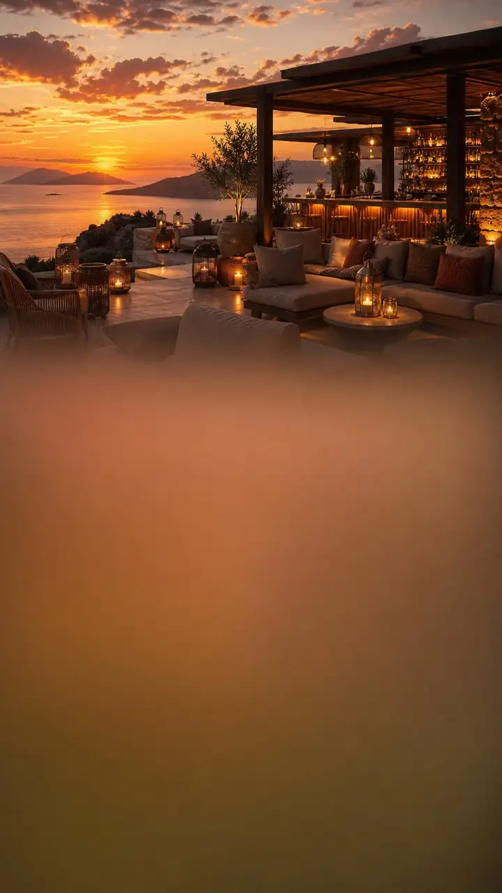 Aegean sunset lounge