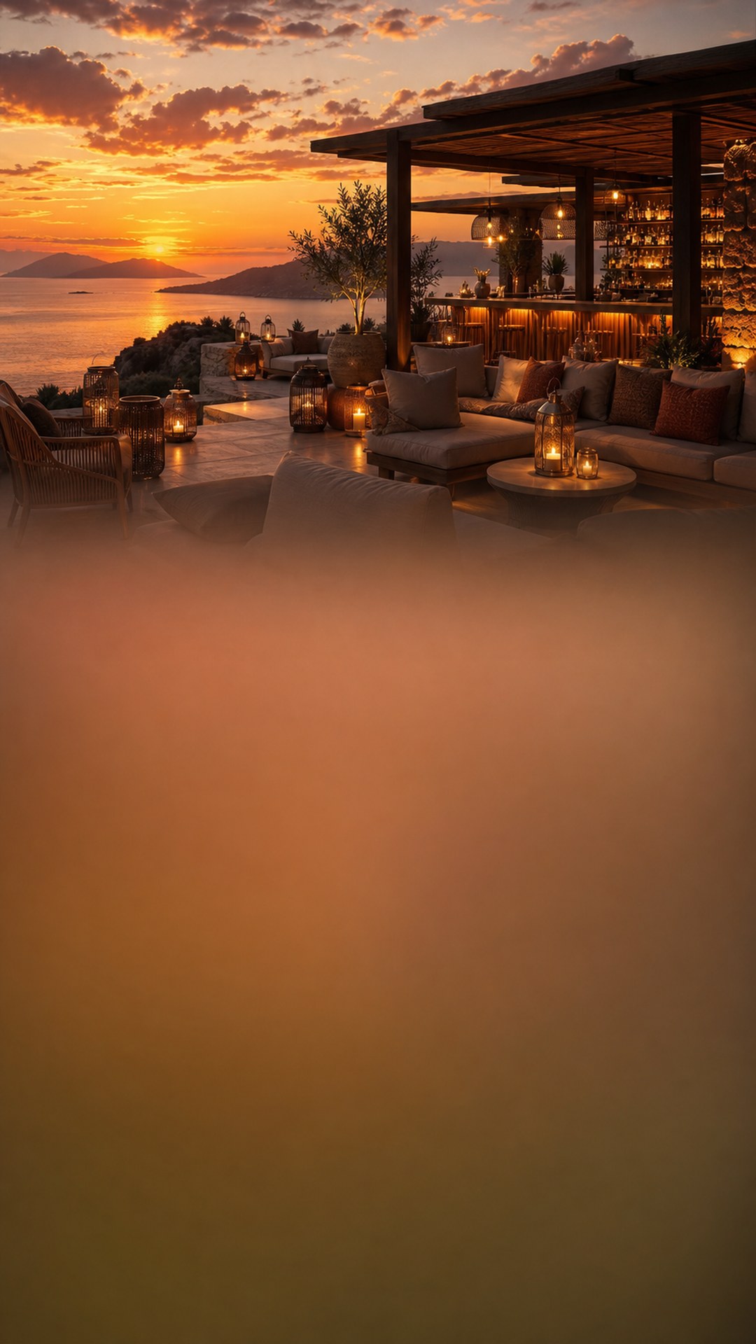 Aegean sunset lounge