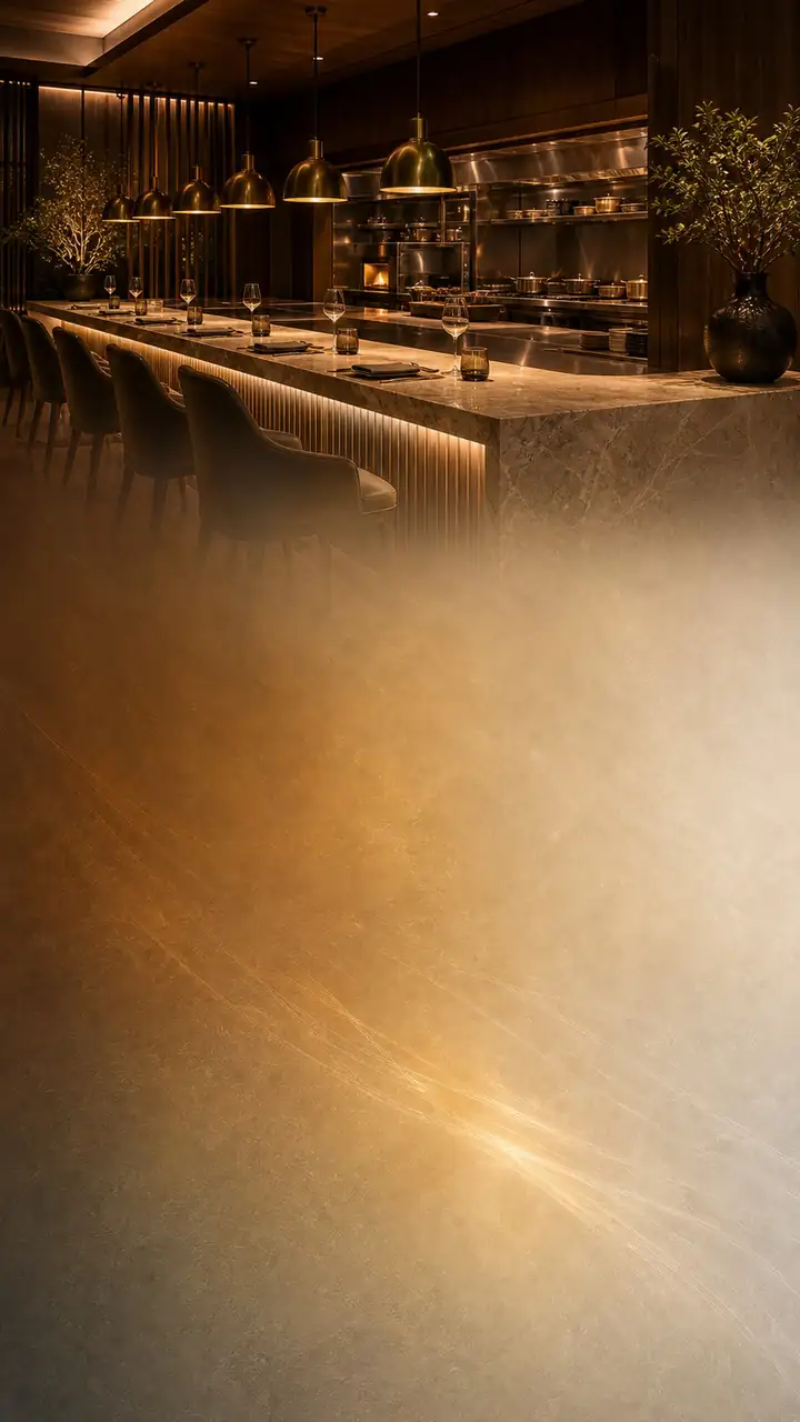 Chef counter evening