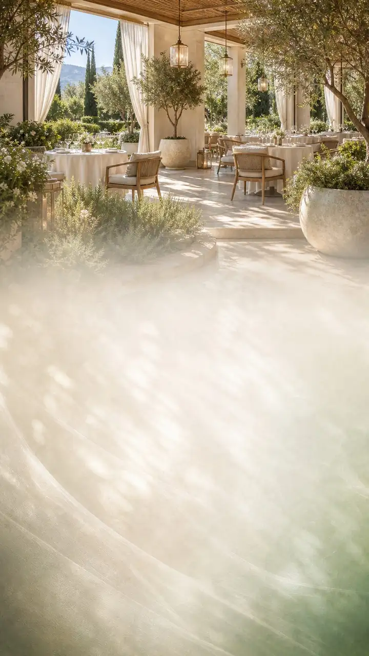 Garden dining pavilion