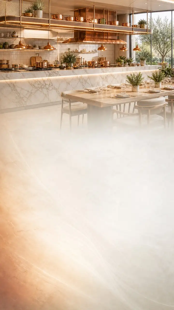 Open kitchen atelier