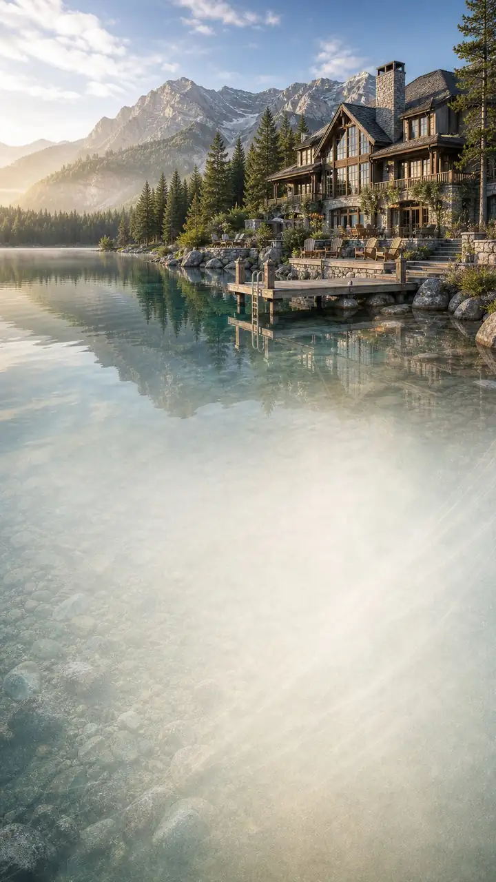 Lakeside lodge retreat