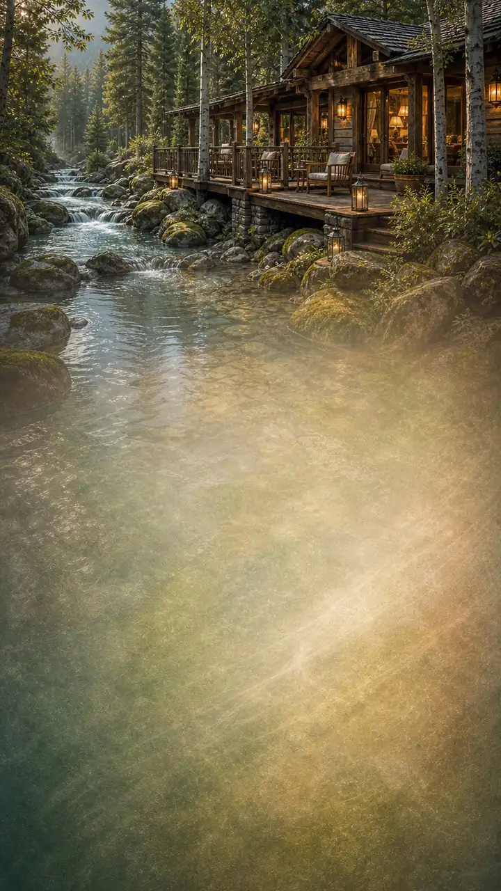 Creekside cabin retreat