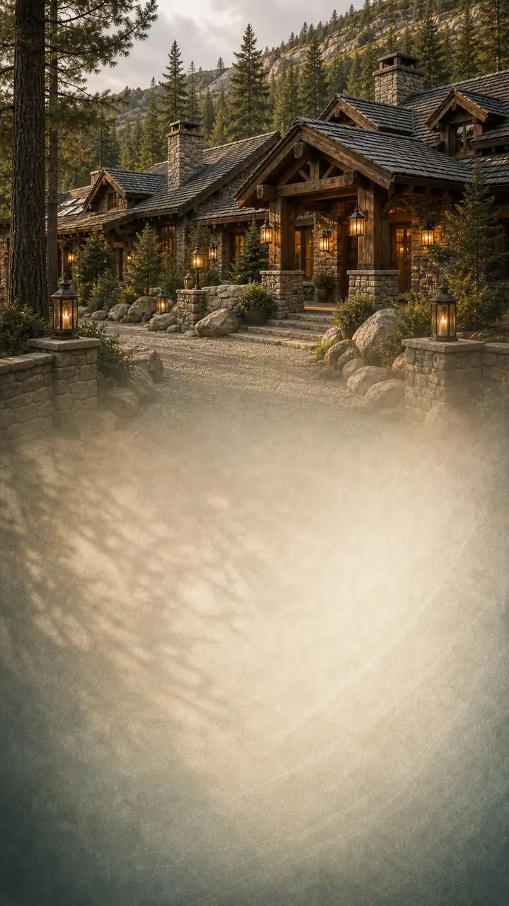 Stone lodge arrival