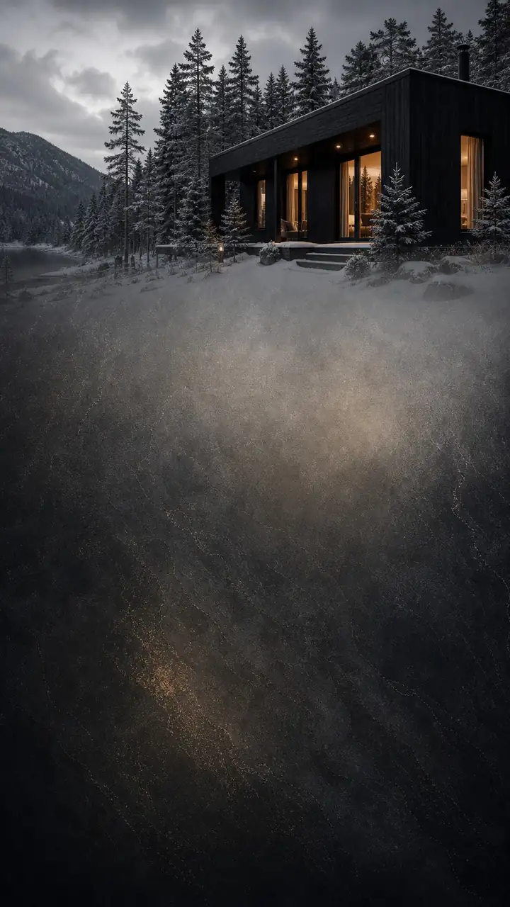Black slate cabin