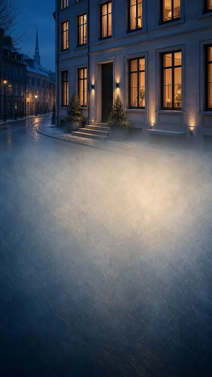 Blue hour townhouse