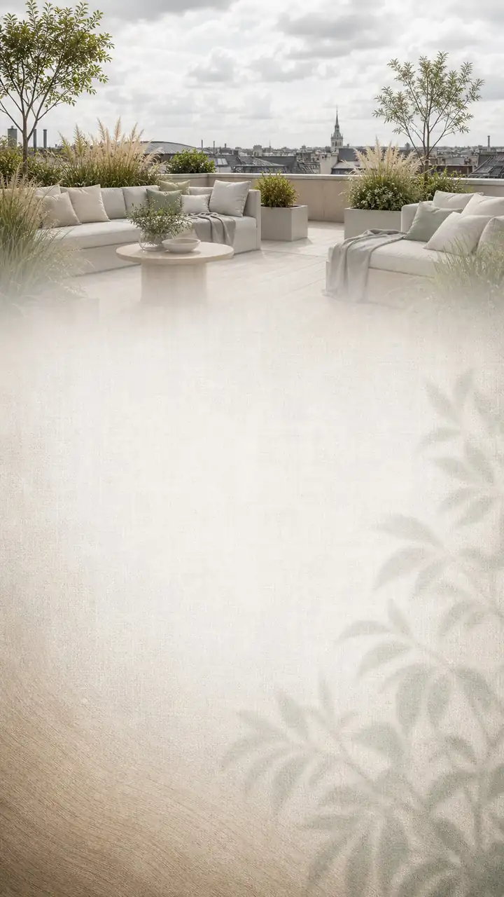 Linen roof garden