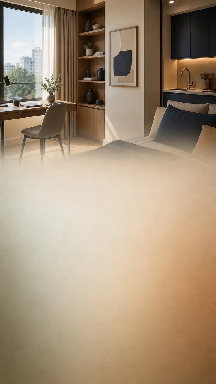 Extended-stay work studio