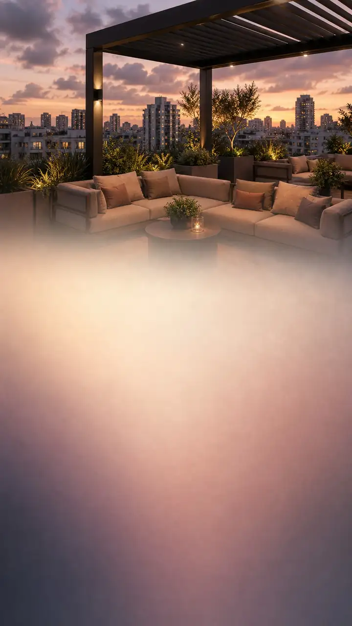 Rooftop lounge residence