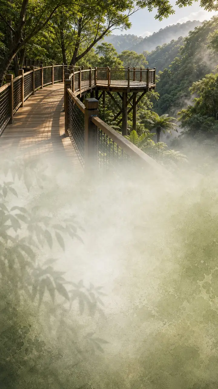 Adventure canopy boardwalk