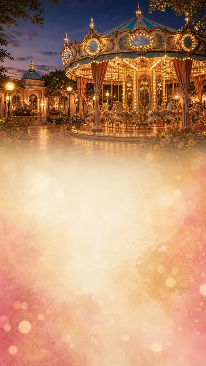 Carousel lantern courtyard