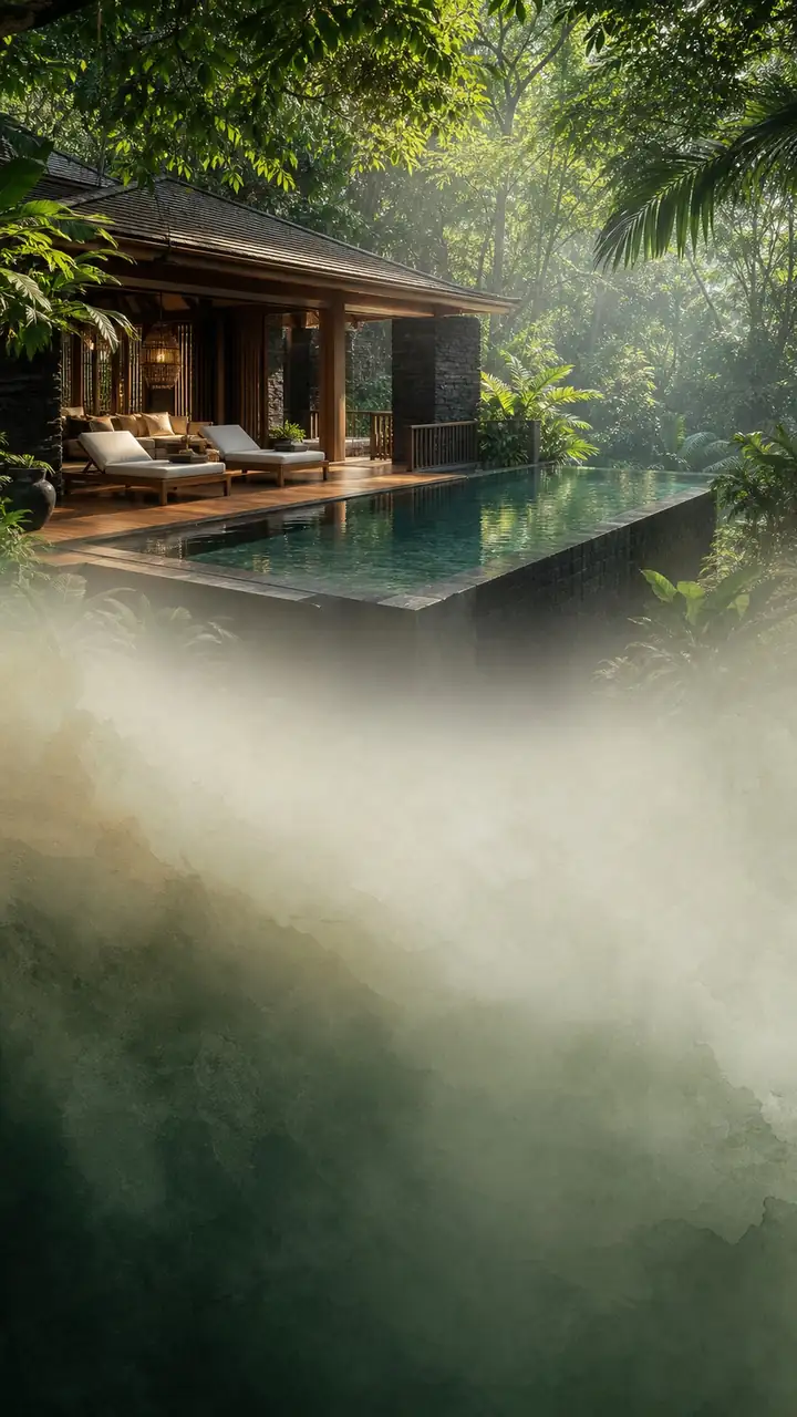 Canopy pool villa