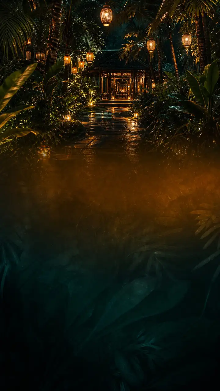 Tropical night lanterns
