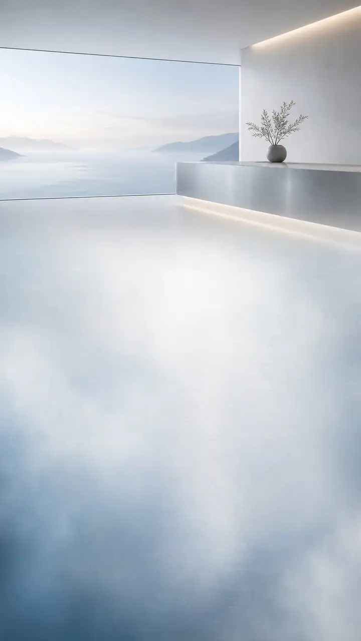 Mist blue horizon