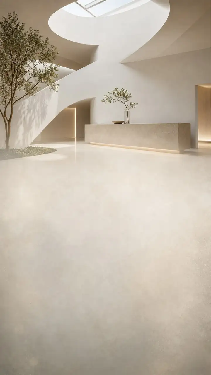Porcelain atrium daylight