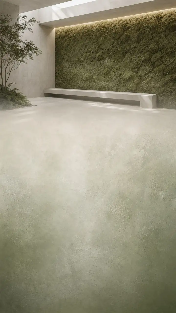 Sage concrete garden