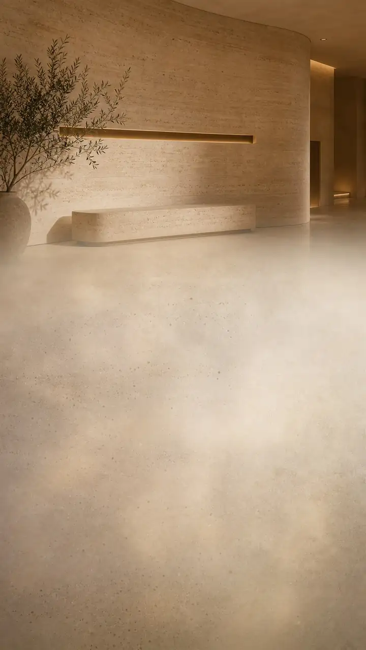 Travertine silence