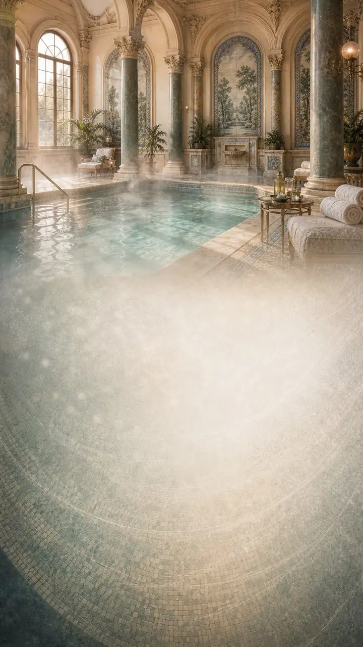 Thermal town spa hall
