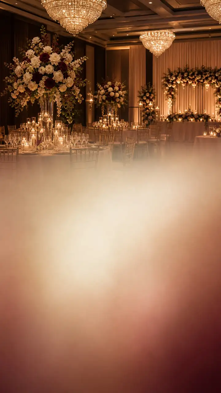 Candlelit ballroom event