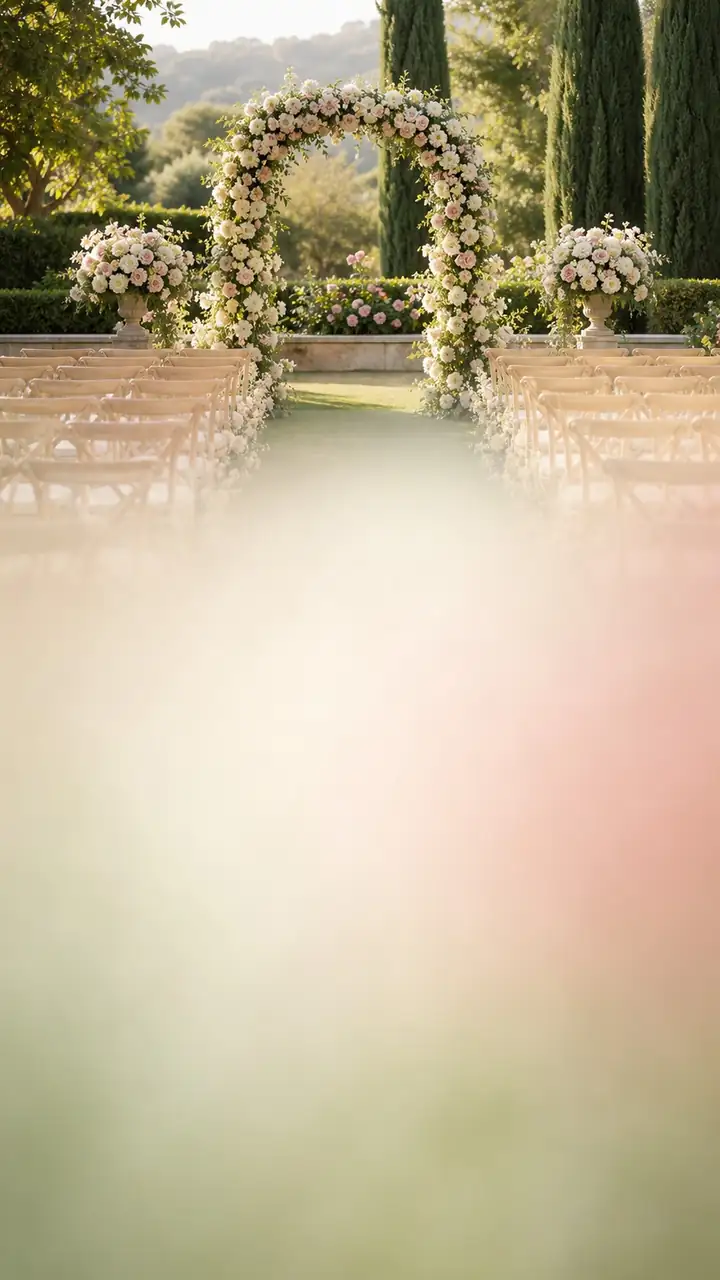 Garden ceremony venue
