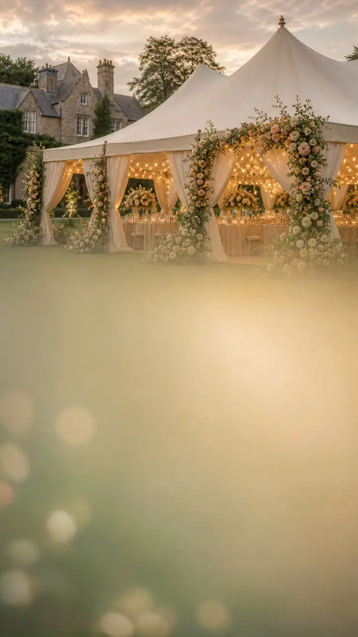 Manor tent celebration