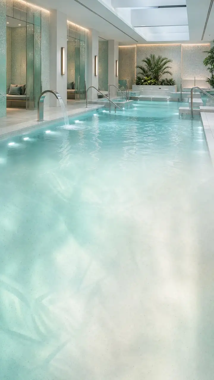 Hydrotherapy pool hall