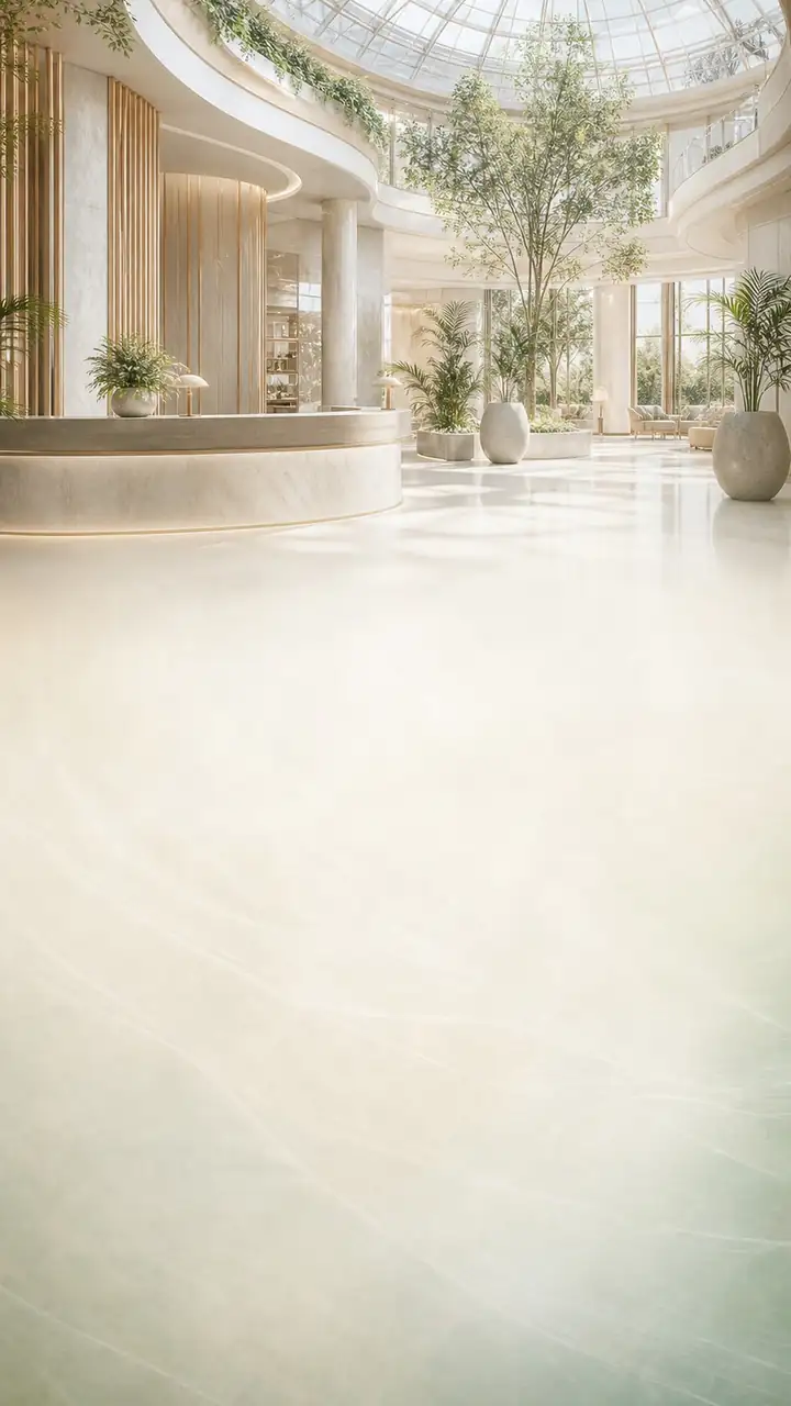 Longevity clinic atrium