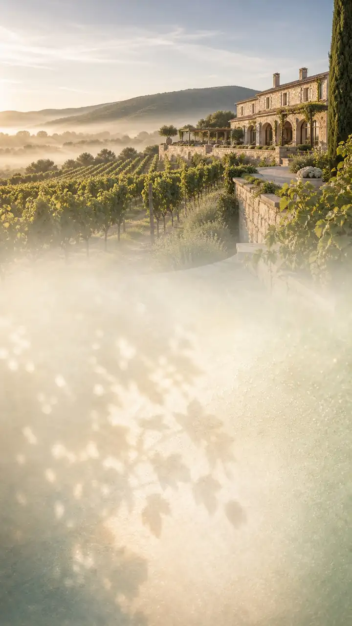 Vineyard morning estate