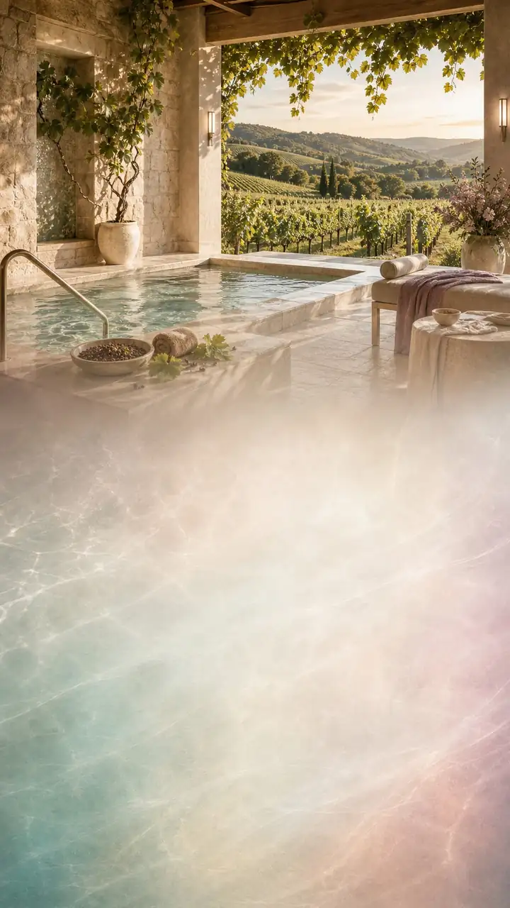 Vineyard wine spa