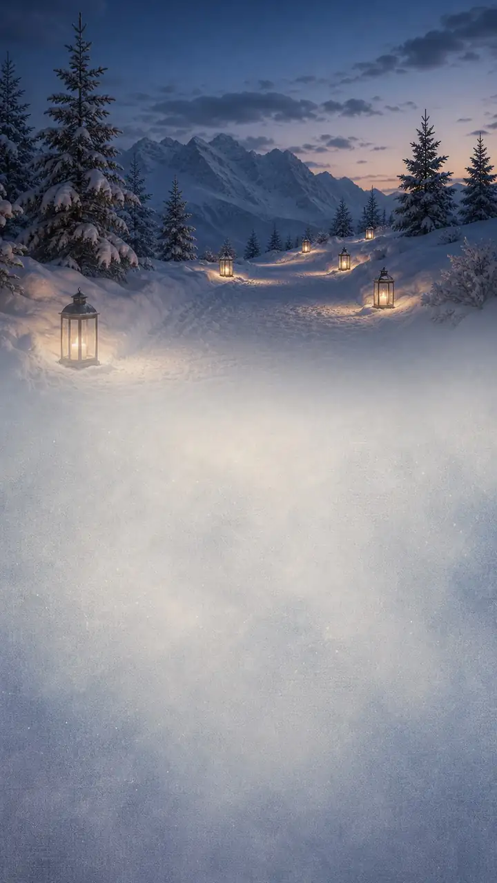 Snow lantern arrival